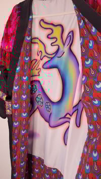 Image 4 of Rainbow 🌈 Bird Kimono