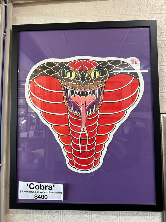 Image of Cobra big head painting