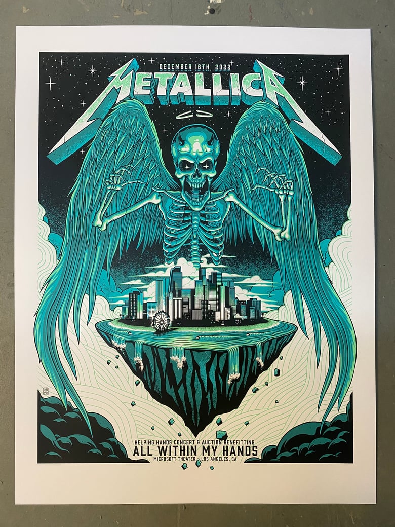 Image of Metallica - December 16th, 2022 - Microsoft Theater - Regular and Foil Variants