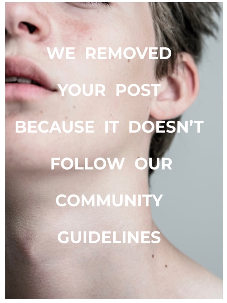 Image of We removed your post