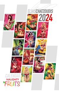 Image 1 of Calendar Fruit Pinups 2024 NAUGHTY Version