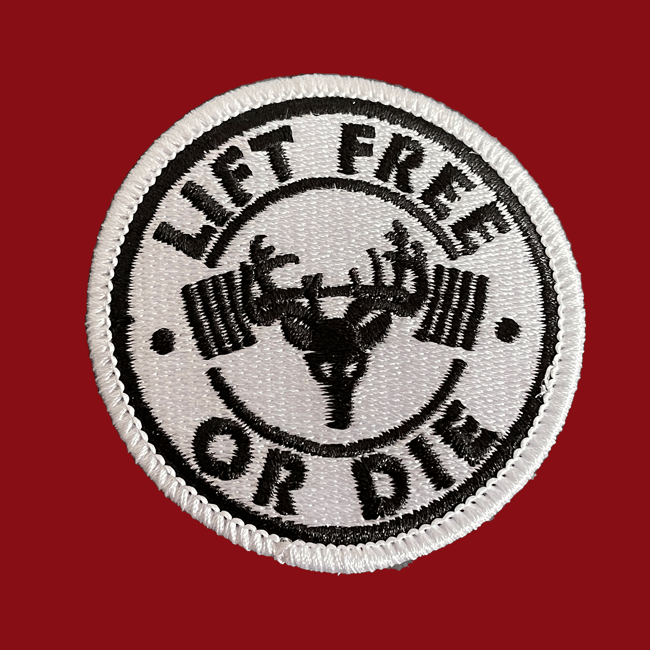 White - Sew-on Patch - Circle Logo