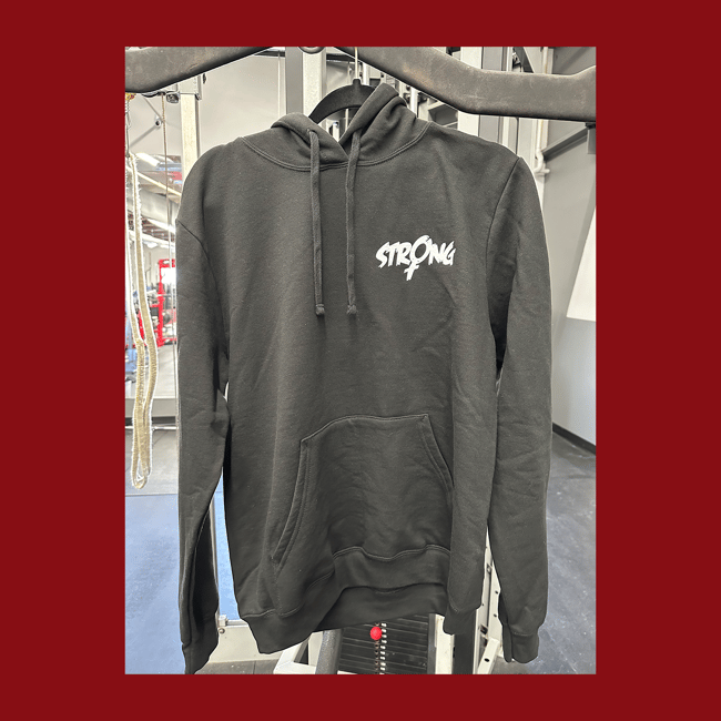 Black - Hoodie - Strong Woman Lips & Fangs