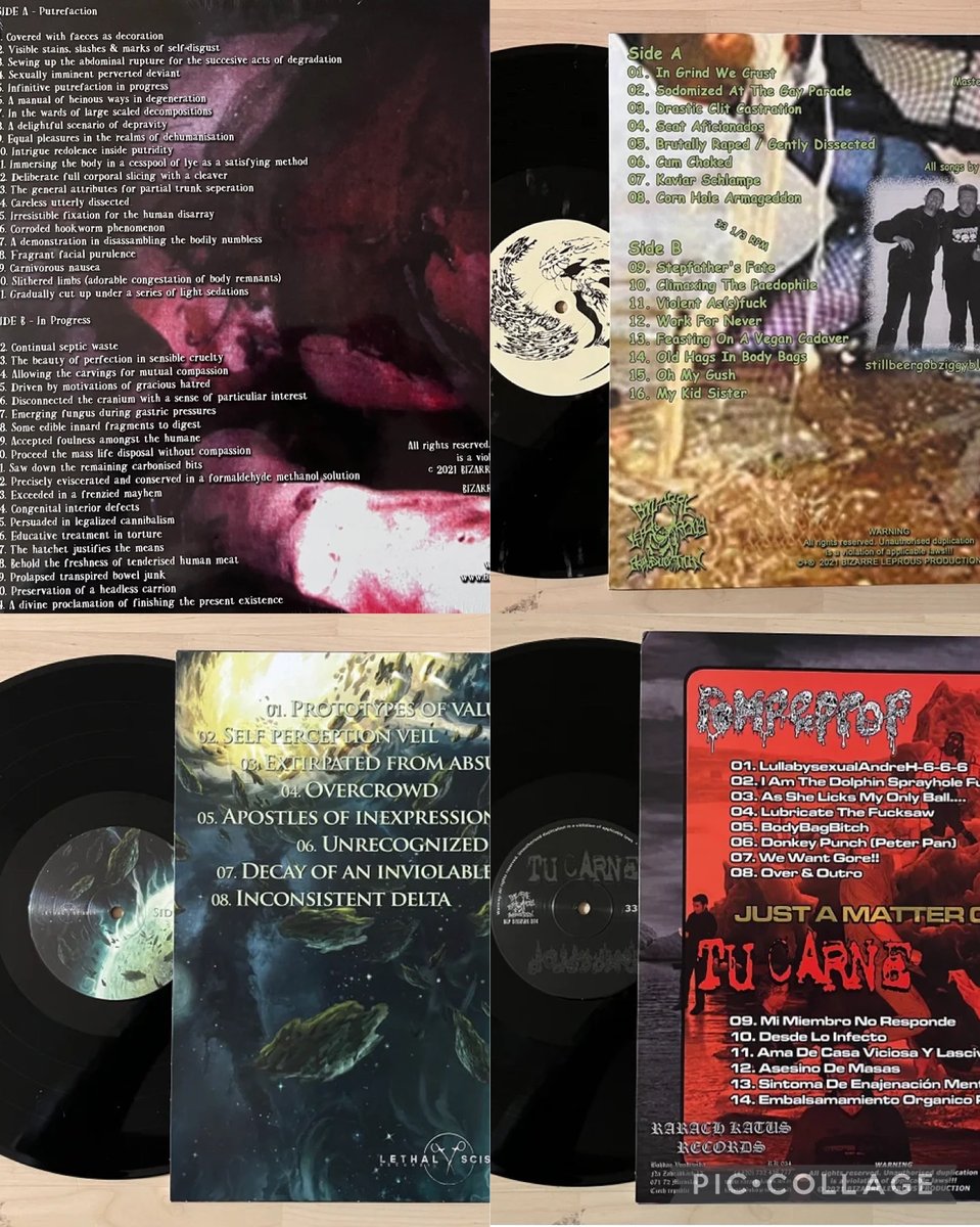 Official Stoma/Last Days Of Humanity/Rompeprop/Tu Carne/Vomit the Soul Full  Album VINLY LP!!!