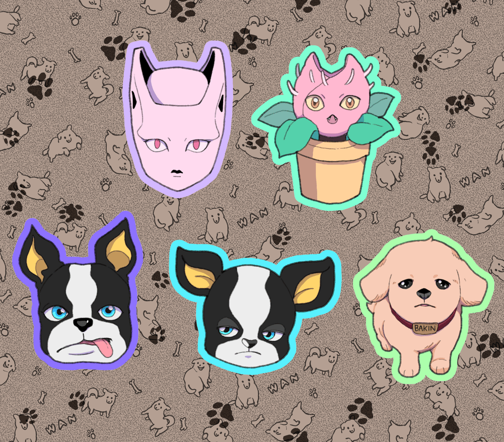 JJBA Animals Sticker