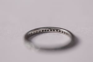 Image of Platinum Rose cut diamond full eternity ring