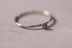 Image of 2.5mm 'little champagne diamond' ring