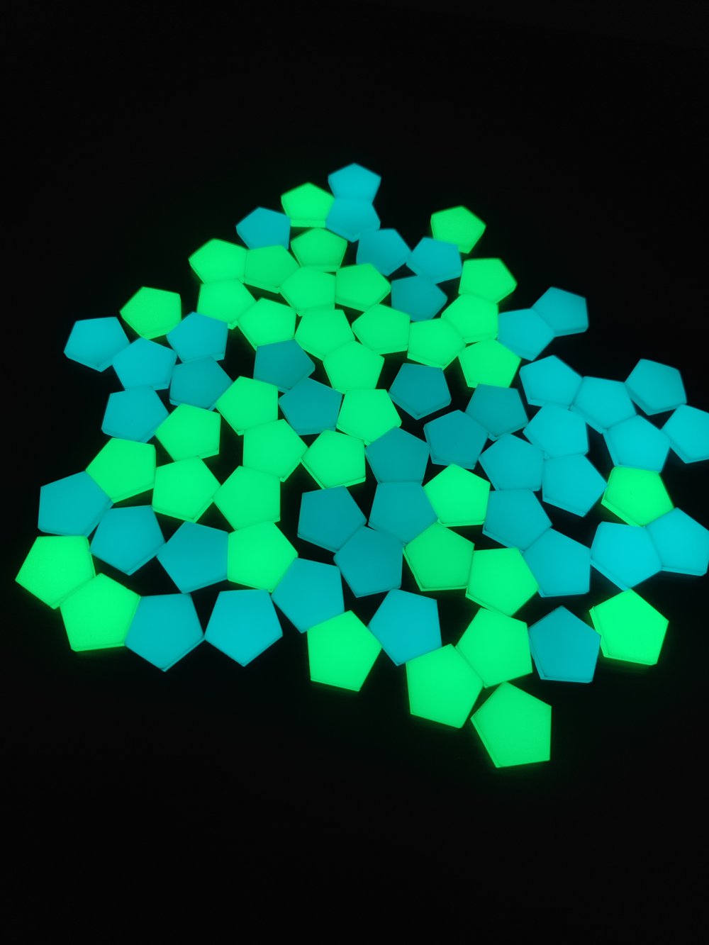 Image of Hyperglow pentagon velcro backed RE gear markers