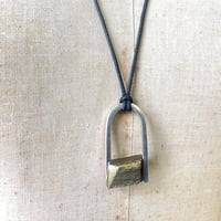 Image 1 of big CHUNK lock necklace