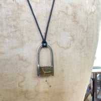 Image 3 of big CHUNK lock necklace