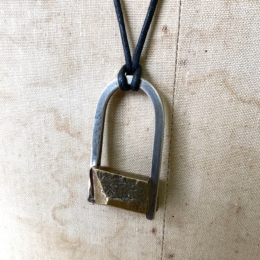 Image of big CHUNK lock necklace