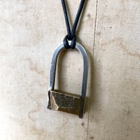 Image 2 of big CHUNK lock necklace