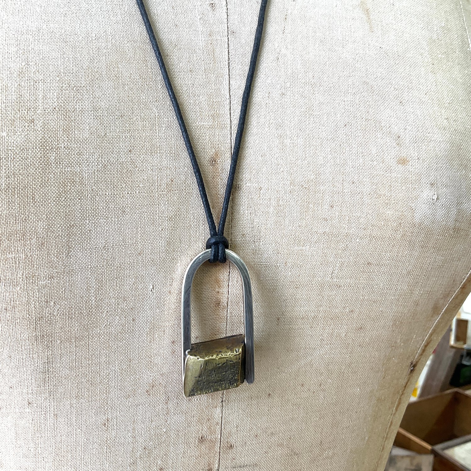 Image of big CHUNK lock necklace