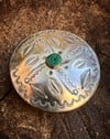 WL&A Handmade Old Style Sterling Silver + Royston Turquoise Chopper Gas Cap #4