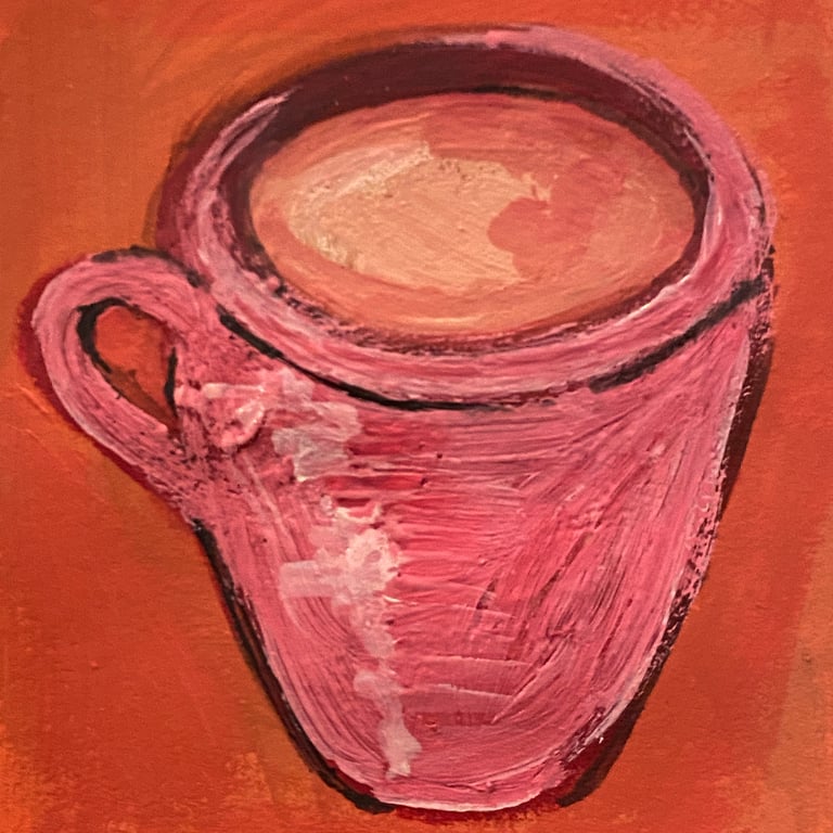 Pink coffee 