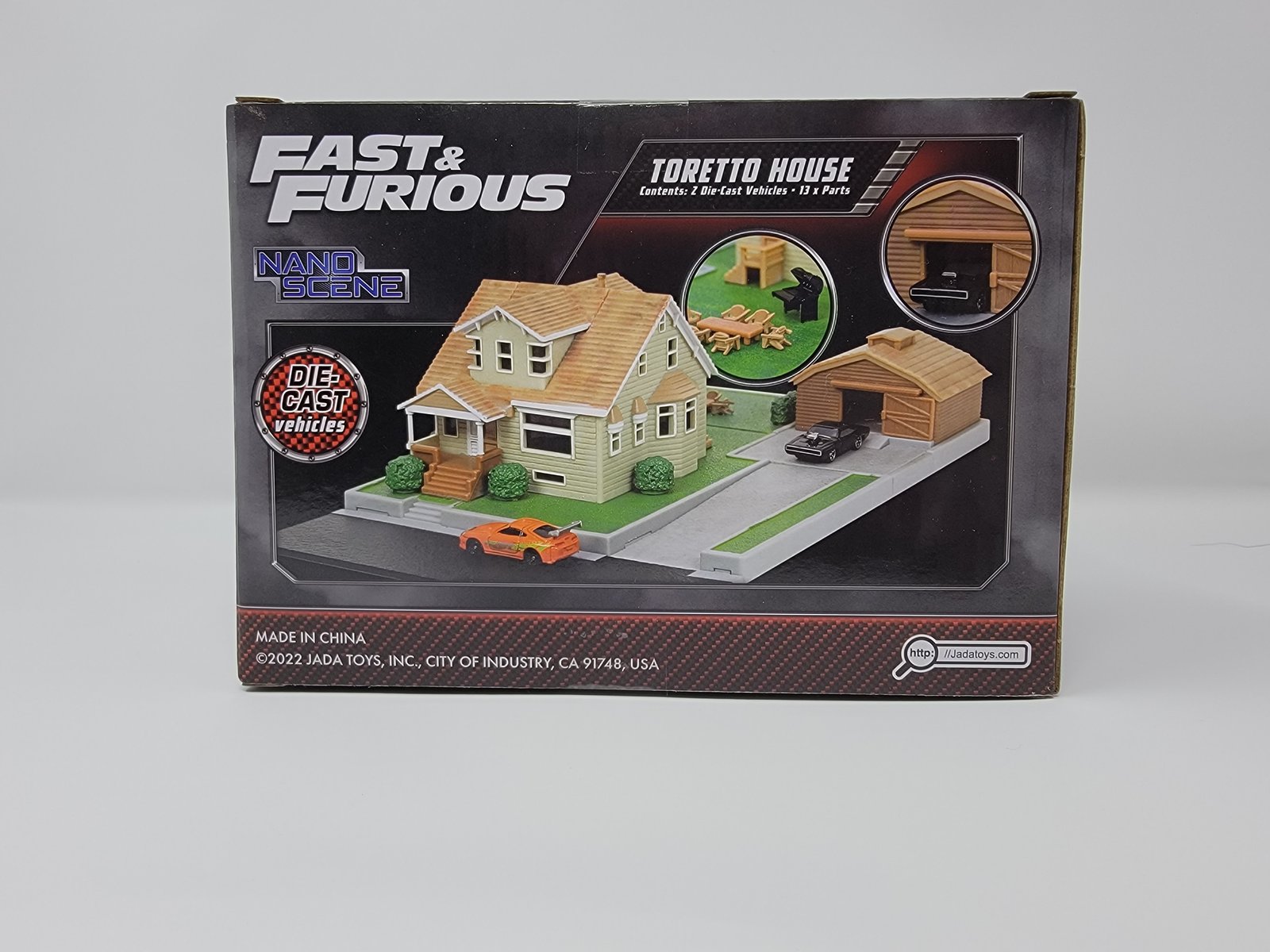 Jada Nano Scene Toretto House - The Fast and the Furious Diorama Set 