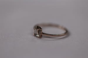 Image of 18ct Rose gold, Pear shaped champagne diamond ring (IOW203)