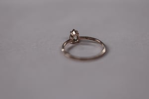 Image of 18ct Rose gold, Pear shaped champagne diamond ring (IOW203)