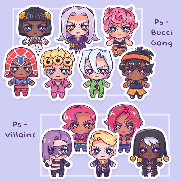 Microoragnism Stickers Series - JJBA - Die Cut Stickers | chaotixcanvas