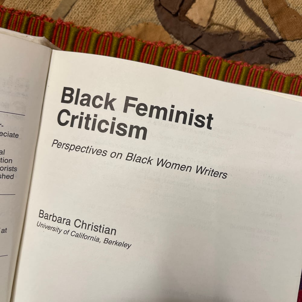 Black Feminist Criticism 