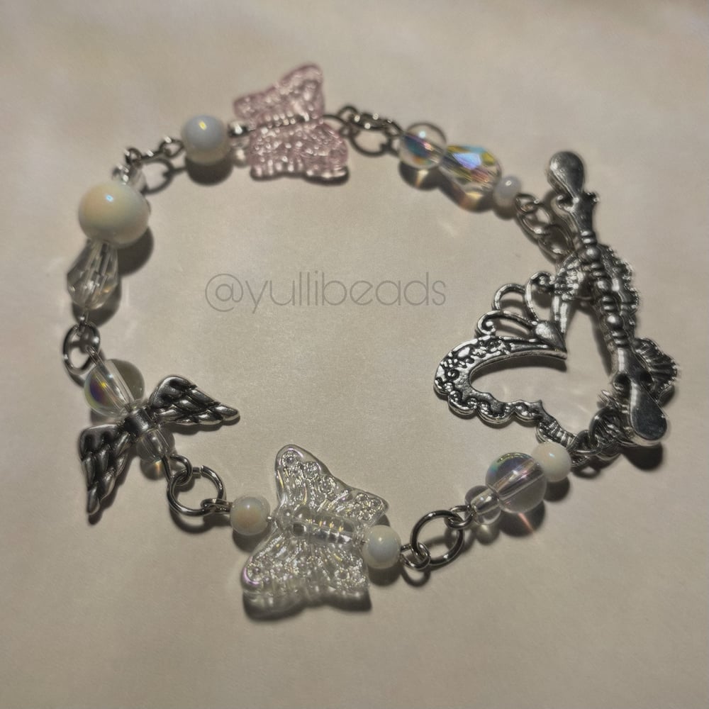 Image of Butterfly Clasp Butterfly Bracelet