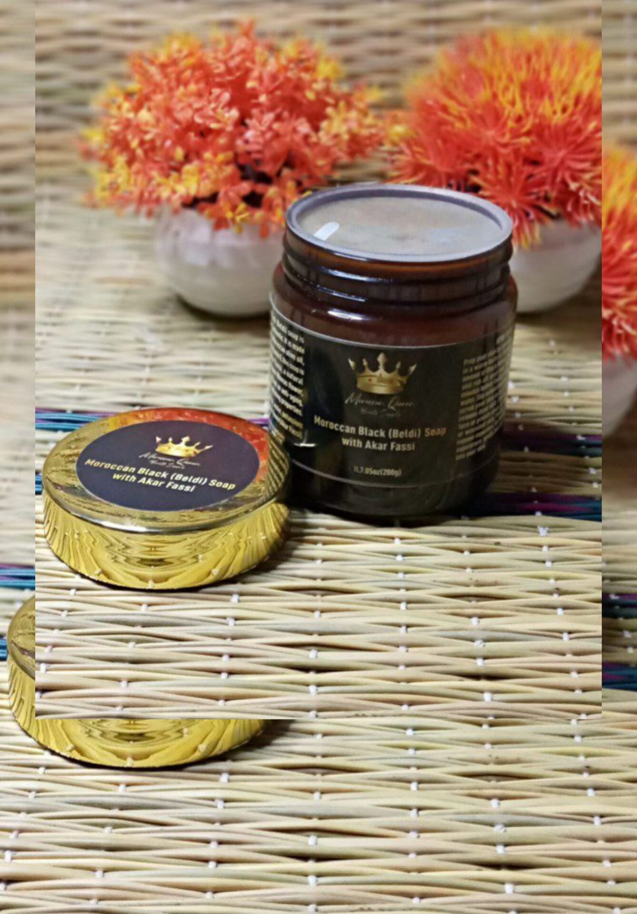 Image of Moroccan Black Soap (Beldi)  with Akar Fassi