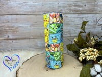 Image 2 of 20oz Pokemon  Small Characters Glow In the Dark Sublimation Tumbler 