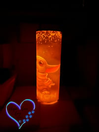 Image 5 of 20oz Grogu Glow In the Dark Sublimation Tumbler 