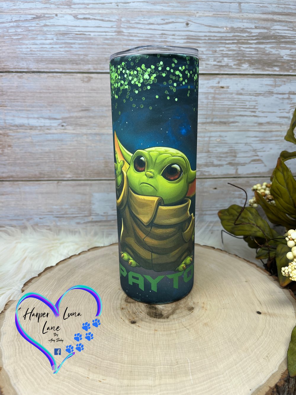 Image of 20oz Grogu Glow In the Dark Sublimation Tumbler 
