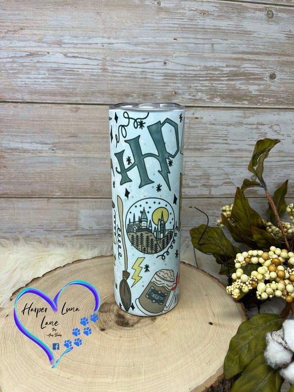 Image of Custom 20oz Harry Potter Glow In the Dark Sublimation Tumbler
