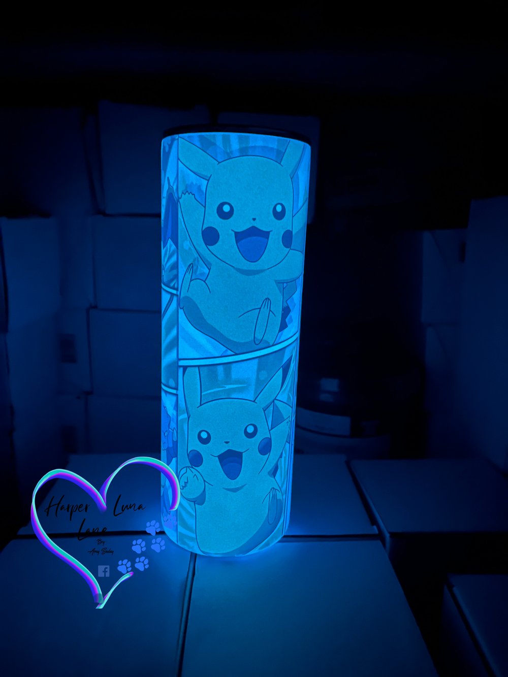 Image of 20oz Pokemon Glow In the Dark Sublimation Tumbler 
