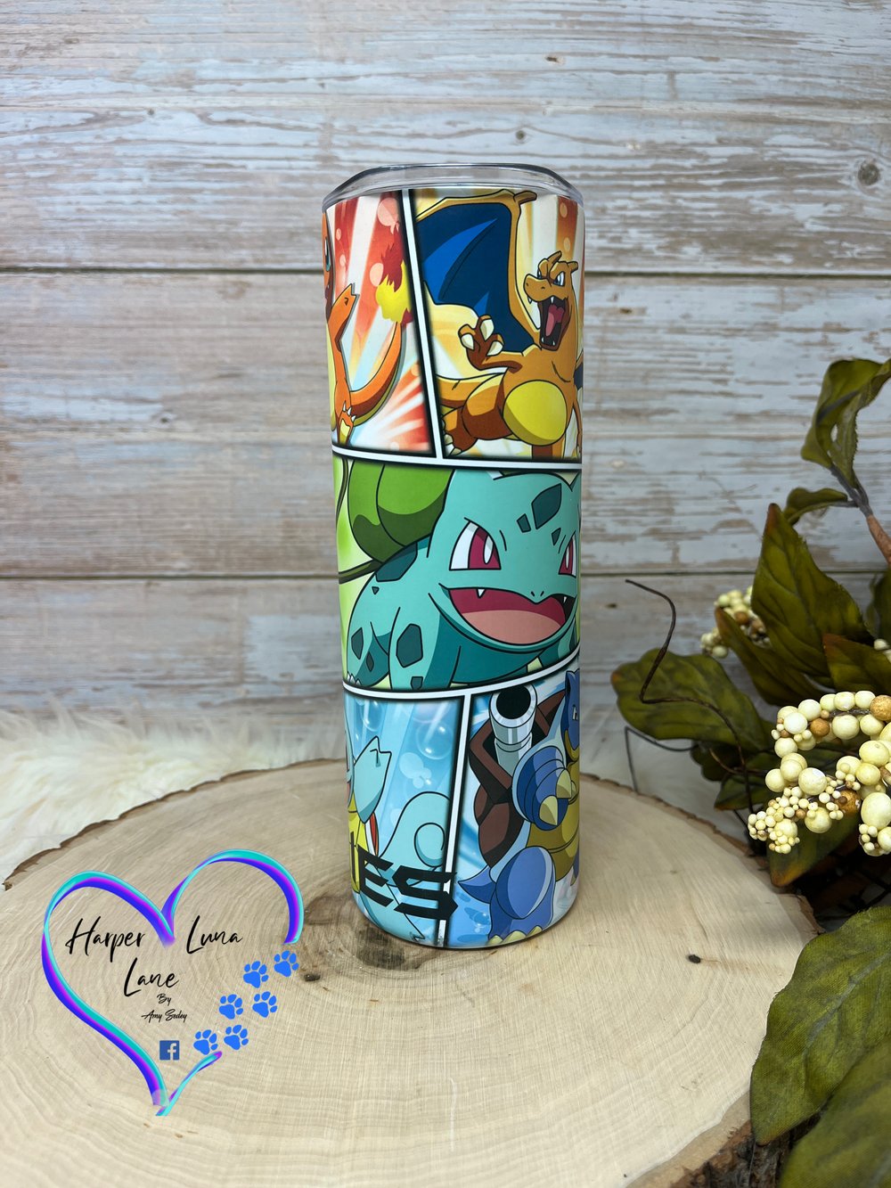 Image of 20oz Pokemon Glow In the Dark Sublimation Tumbler 