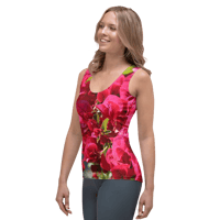 Image 3 of RED FLOWER TANK TOP