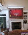 80" OR BIGGER TV MOUNTED WITH WIRES HIDDEN FULL MOTION TV MOUNT INCLUDED