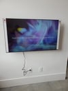 80" OR BIGGER TV MOUNTED  NO WIRES HIDDEN FLAT TV MOUNT INCLUDED