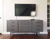 40" TO 59"  TV MOUNTED  NO WIRES HIDDEN TILT TV MOUNT INCLUDED
