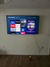 60" TO 79" TV MOUNTED  NO WIRES HIDDEN FULL MOTION TV MOUNT INCLUDED