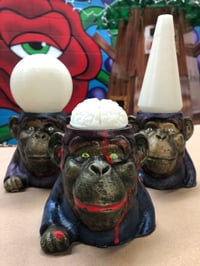 Hand Painted Monkey Gnome Heads