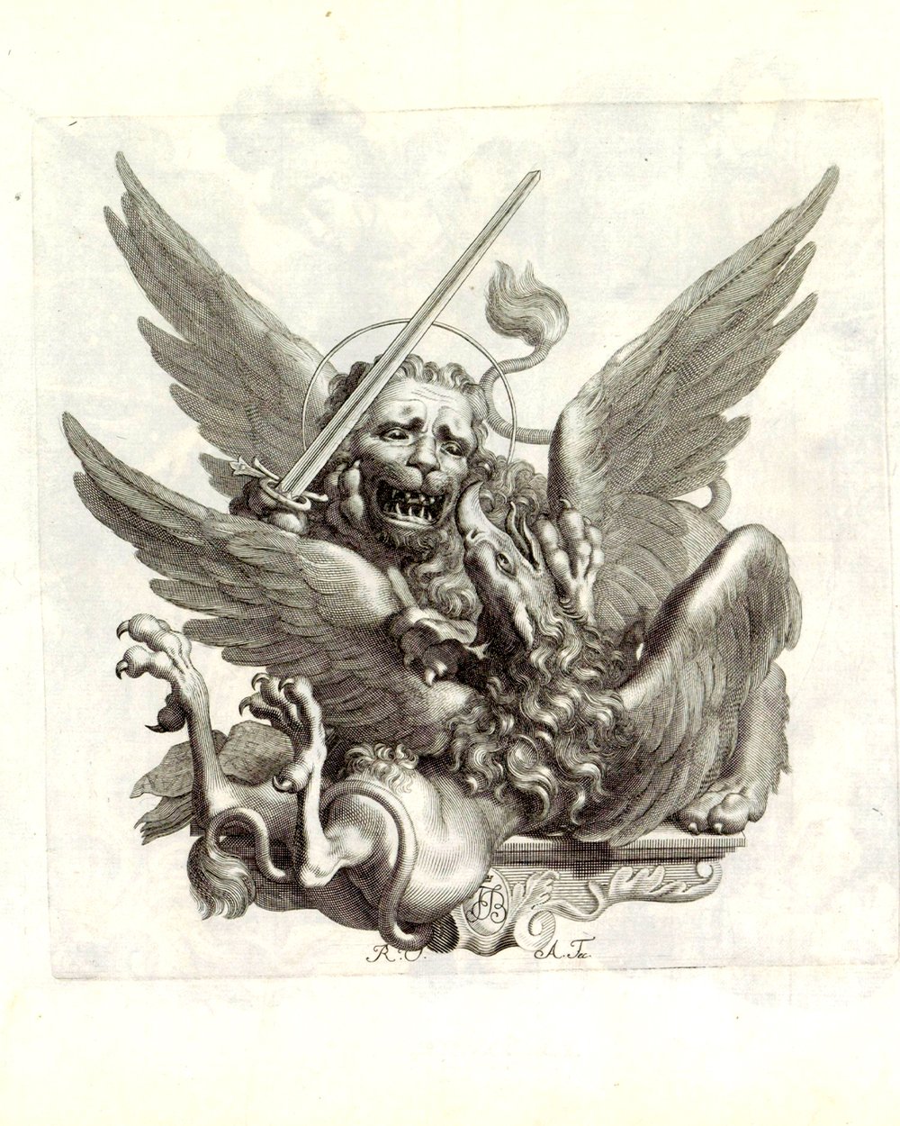 ''Griffin defeated by the lion of Saint Mark'' (1673 - 1743)