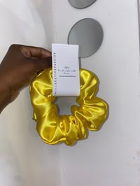Image 1 of Yellow XL scrunchie