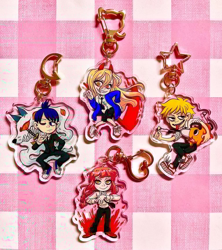 Saw Squad Acrylic Keychains