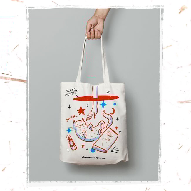 Tote bag interdimesional gatuna
