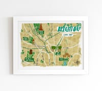 A4 Brighton Central Parks Illustrated Map