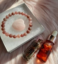 Image 2 of Strawberry Quartz Crystal Bracelet Kit LOVE ❤️ 