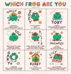 Sticker - Which frog are you