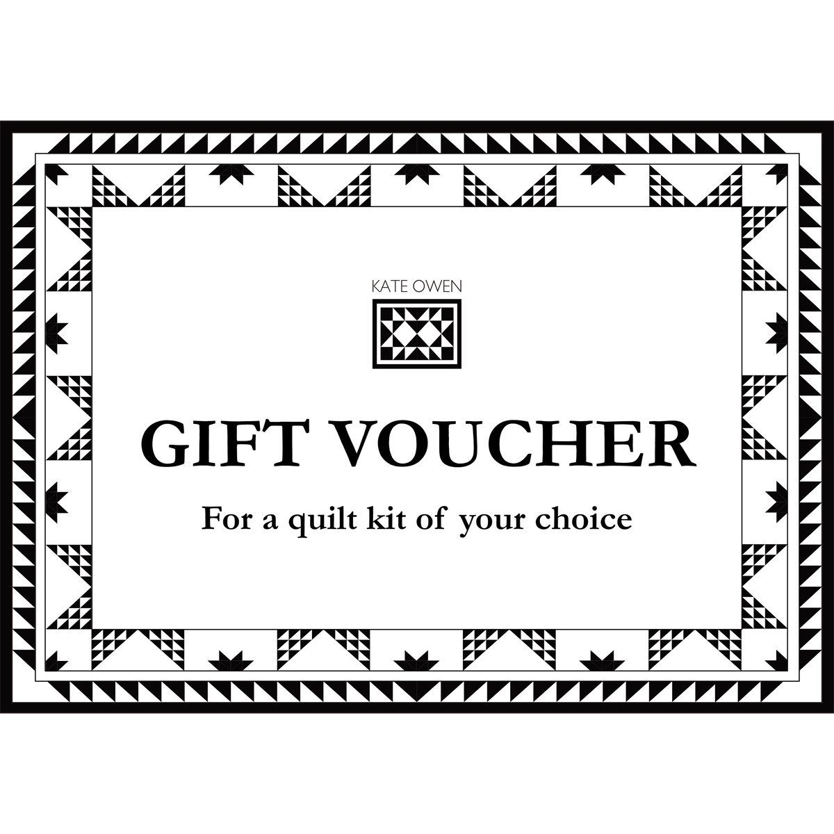 Quilt Kit Gift Voucher Kate Owen