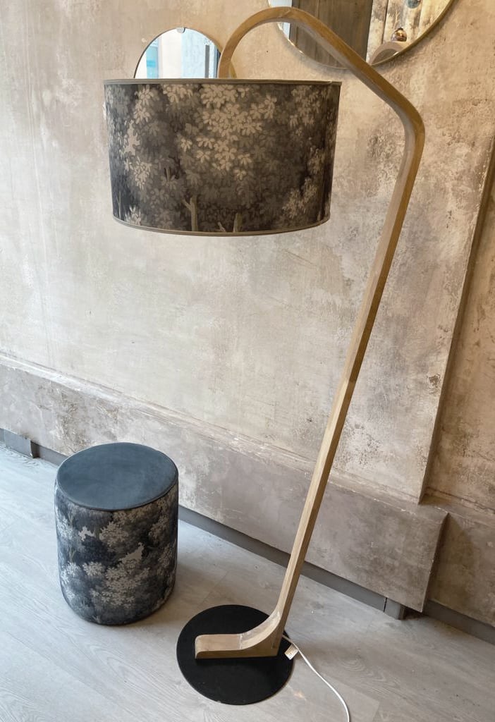 Image of Paralume in lino stampato realizzato artigianalmente