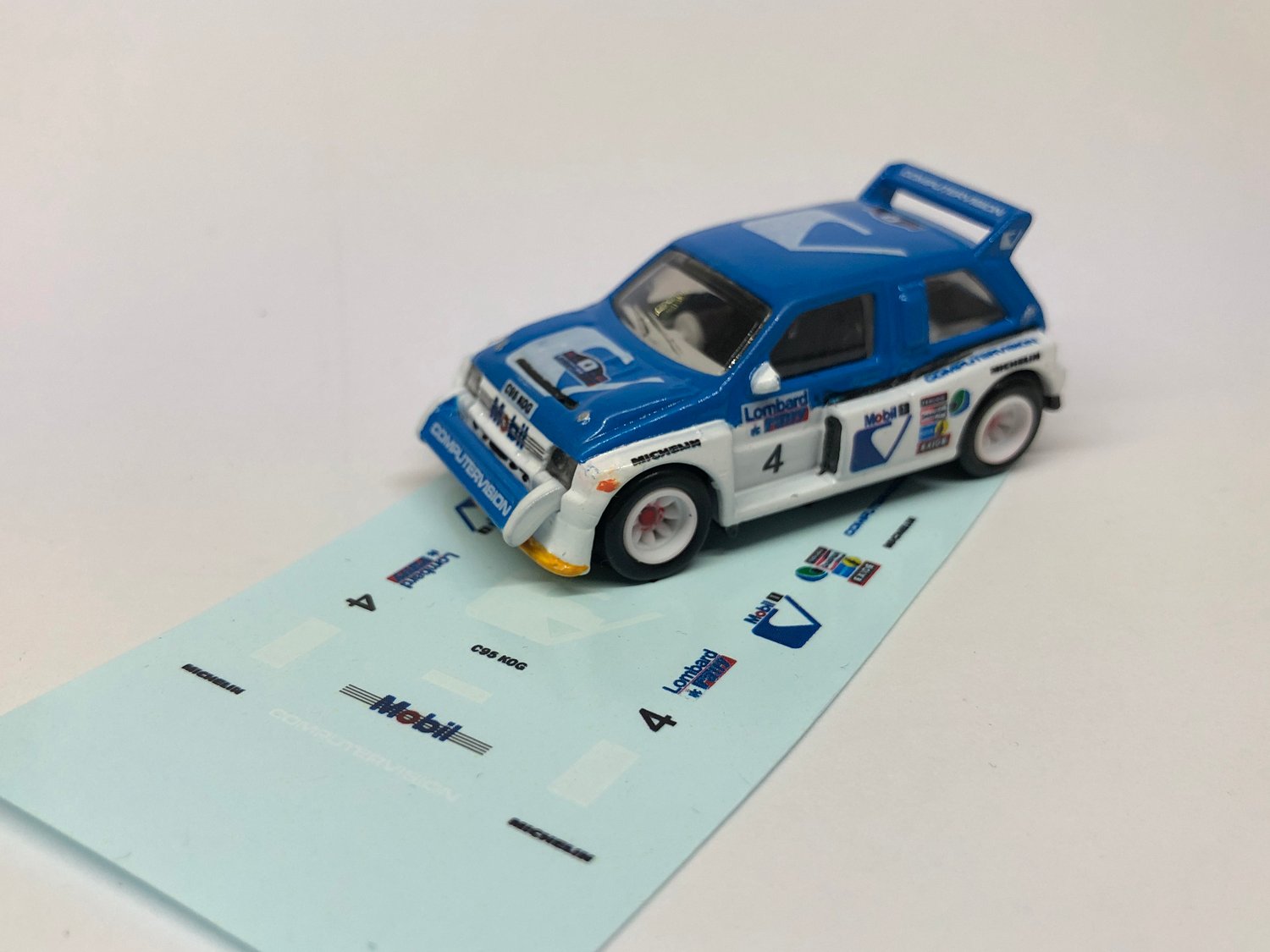 DECALS - Metro 6R4 Tony Pond 1986 RAC Rally 