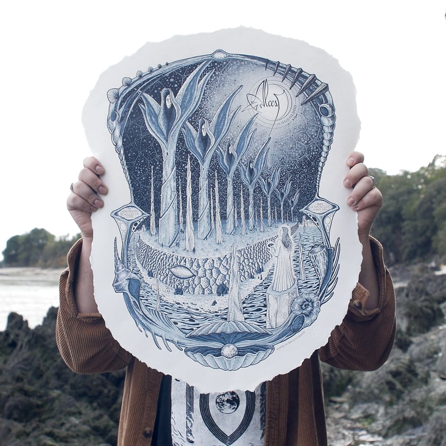 Image of Alcest Ecailles de Lune shell poster