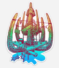Image 2 of “Saguaro Treehouse” Sticker